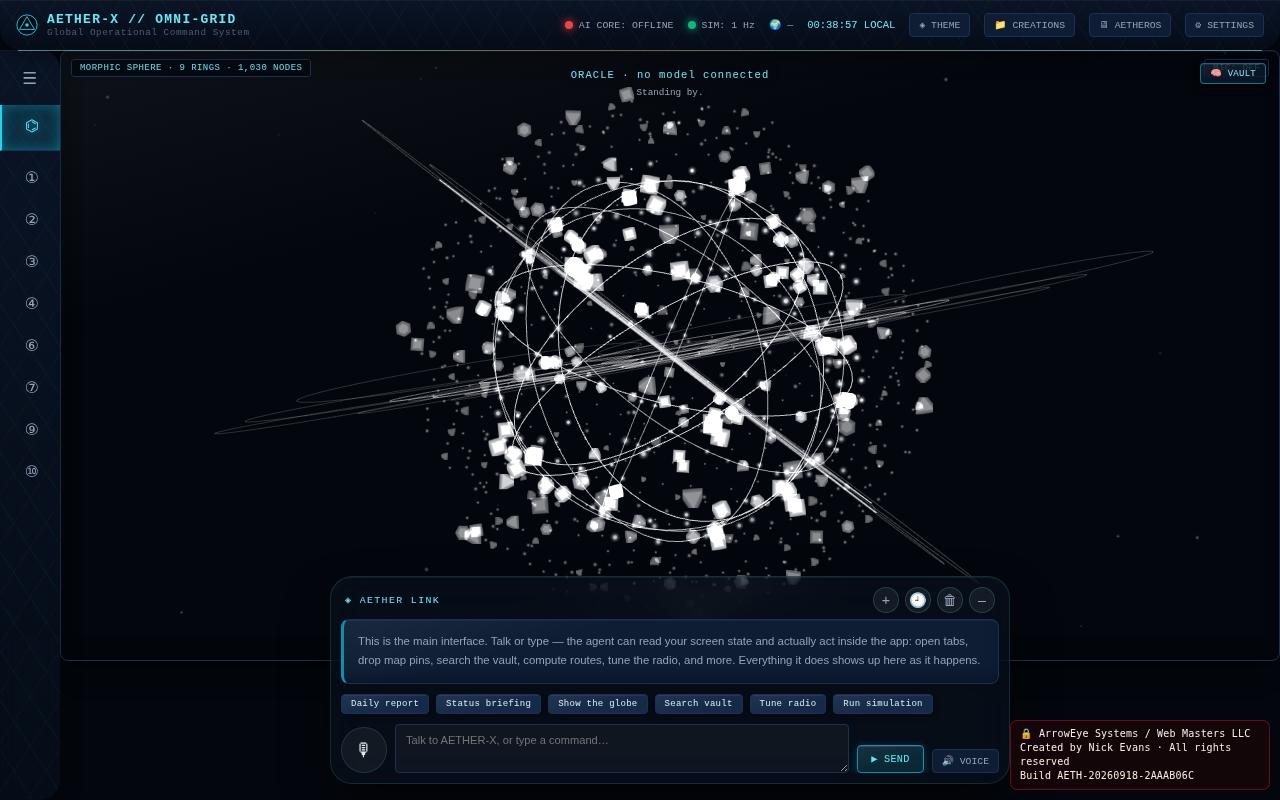 AETHER-X / OMNI-GRID 2026 screenshot
