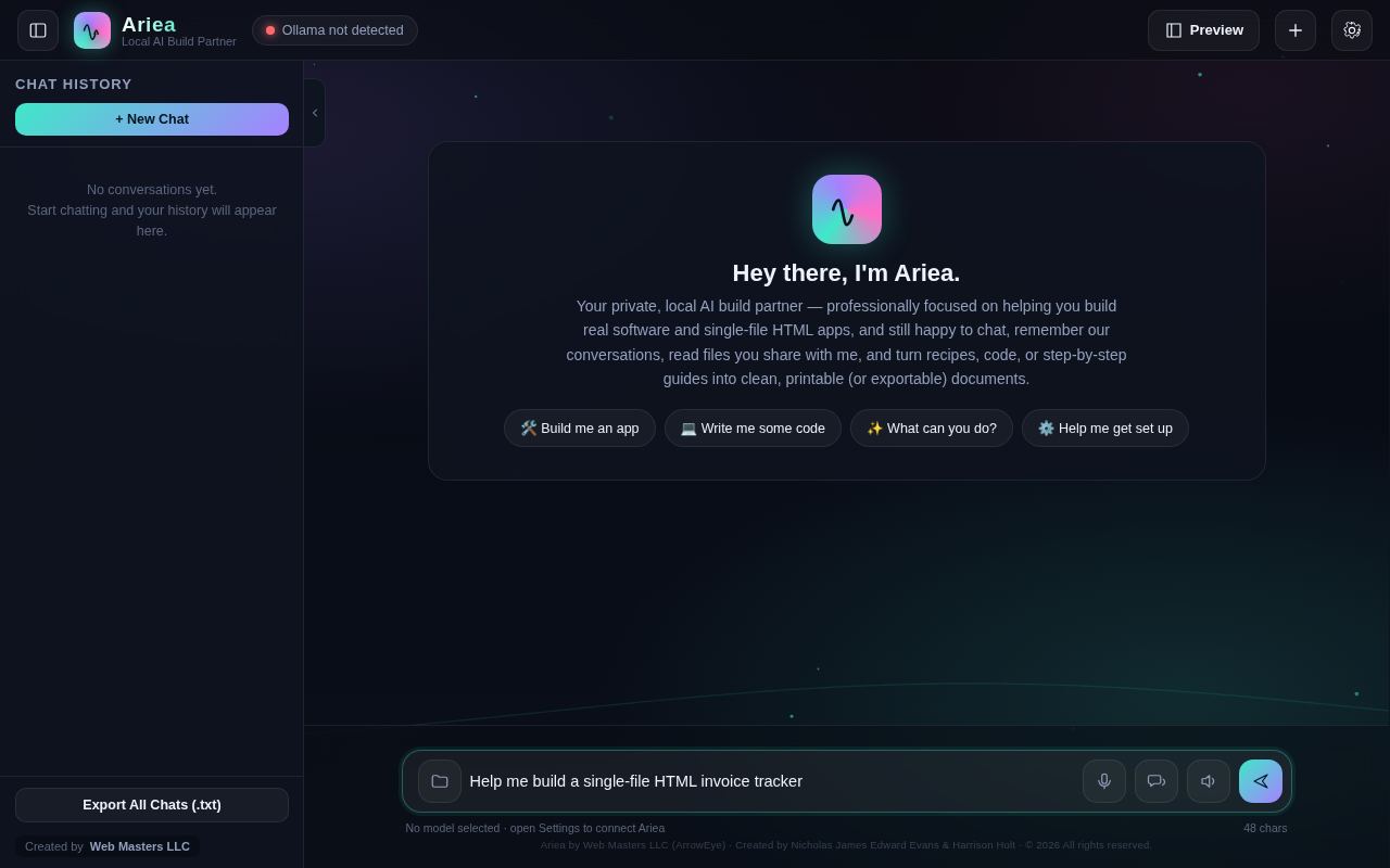Ariea screenshot