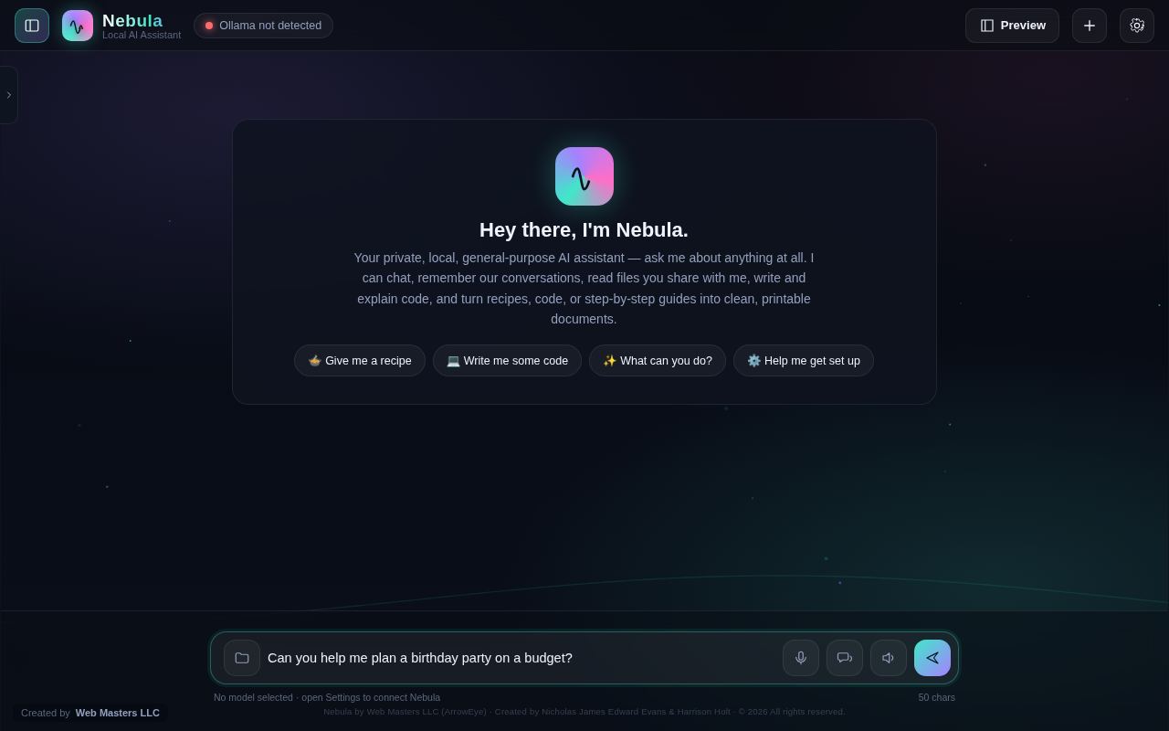 Nebula AI screenshot