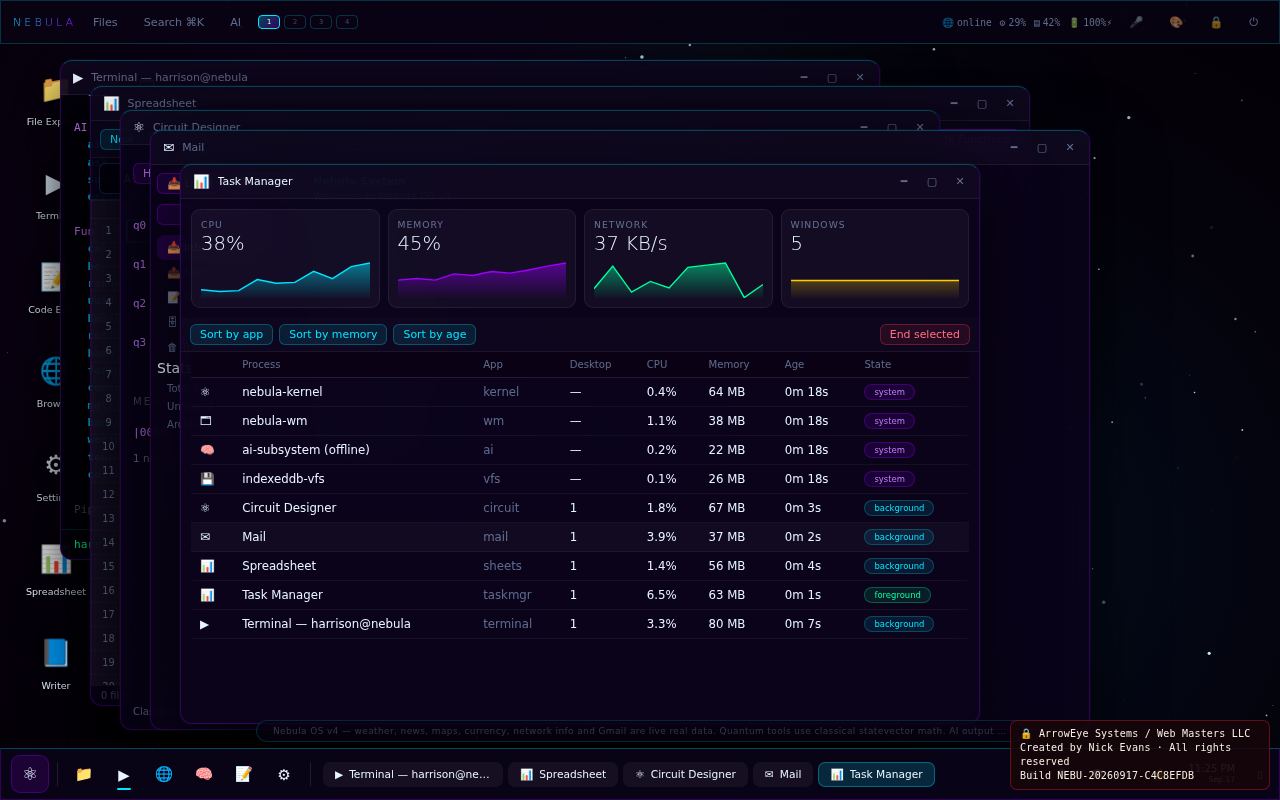 Nebula OS v4 screenshot
